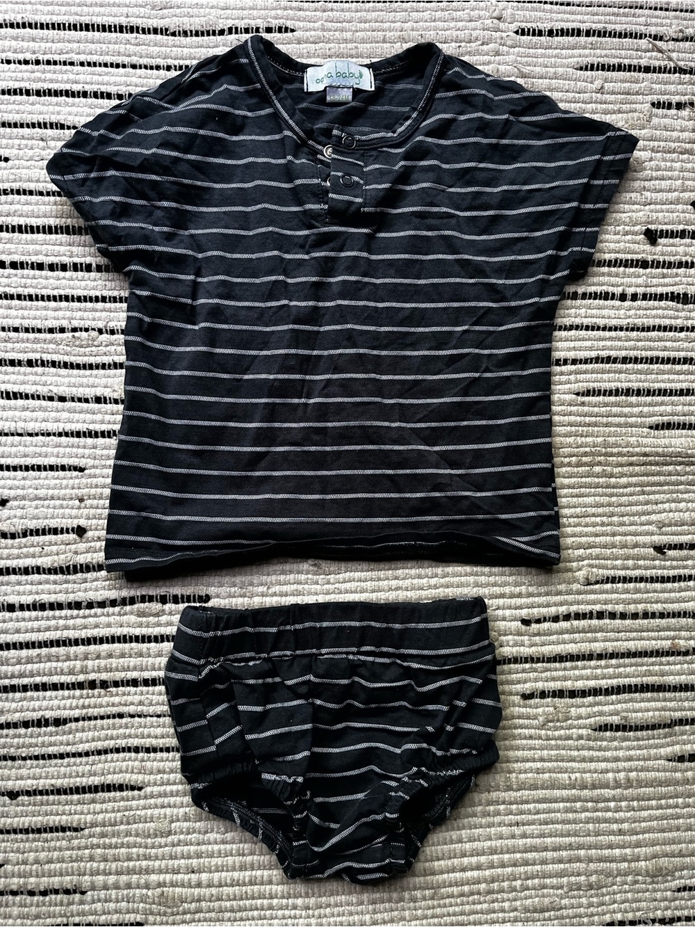 Oona Baby Boy Blue/White Striped Set 18-24M